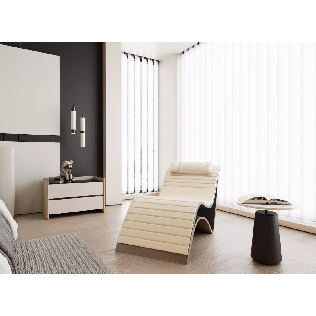 Modern Bedroom 3D Model – Minimalist Cream Style, FBX/OBJ Formats - View 4