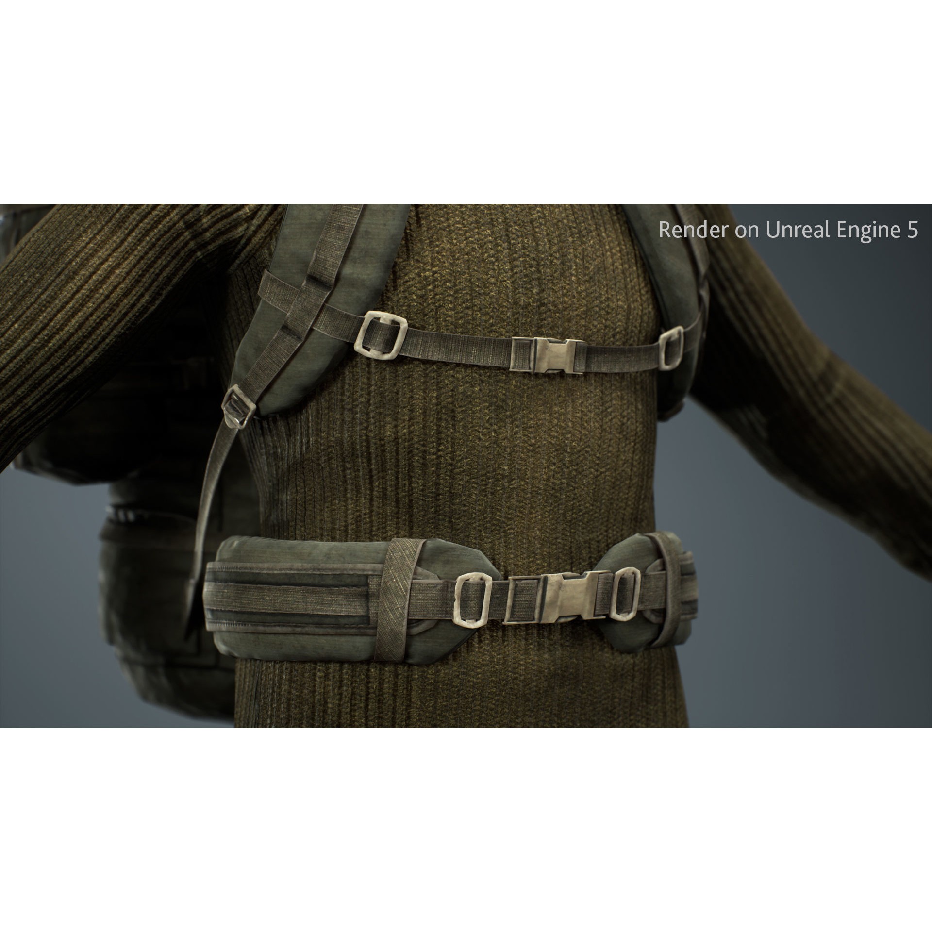 Survivalist Jack - Low-Poly Game-Ready 3D Model - View 9