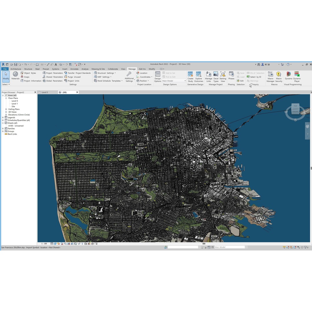 San Francisco Cityscape 3D Model – Low Poly Game Asset, FBX, OBJ - View 23