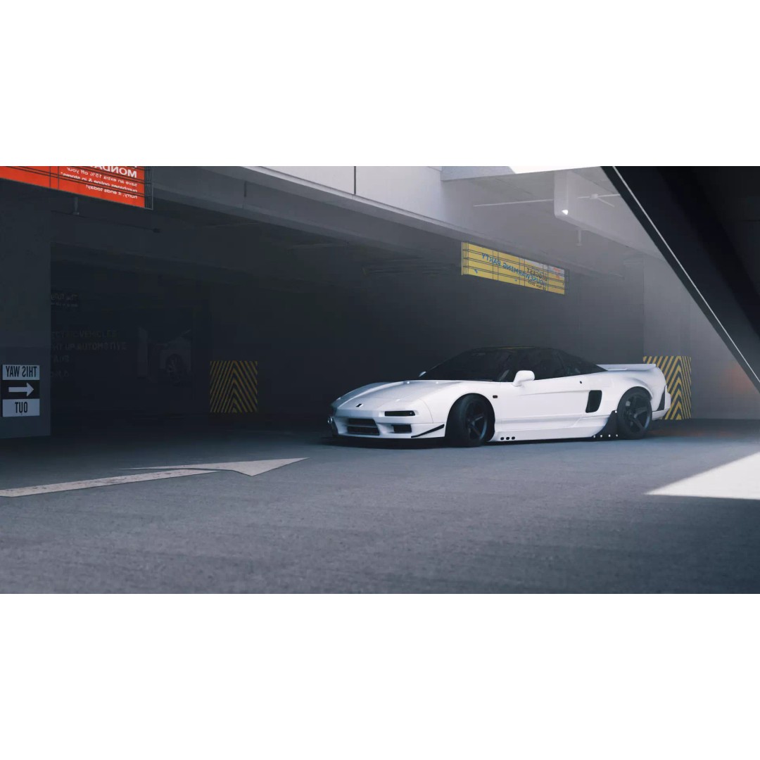 Underground Parking Lot 3D Model – High-Detail Urban Environment, FBX, OBJ - View 2