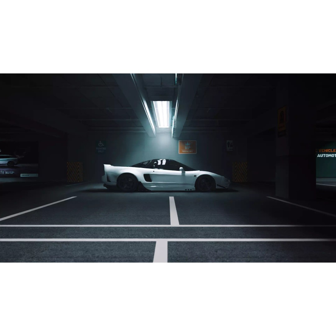 Underground Parking Lot 3D Model – High-Detail Urban Environment, FBX, OBJ - View 3