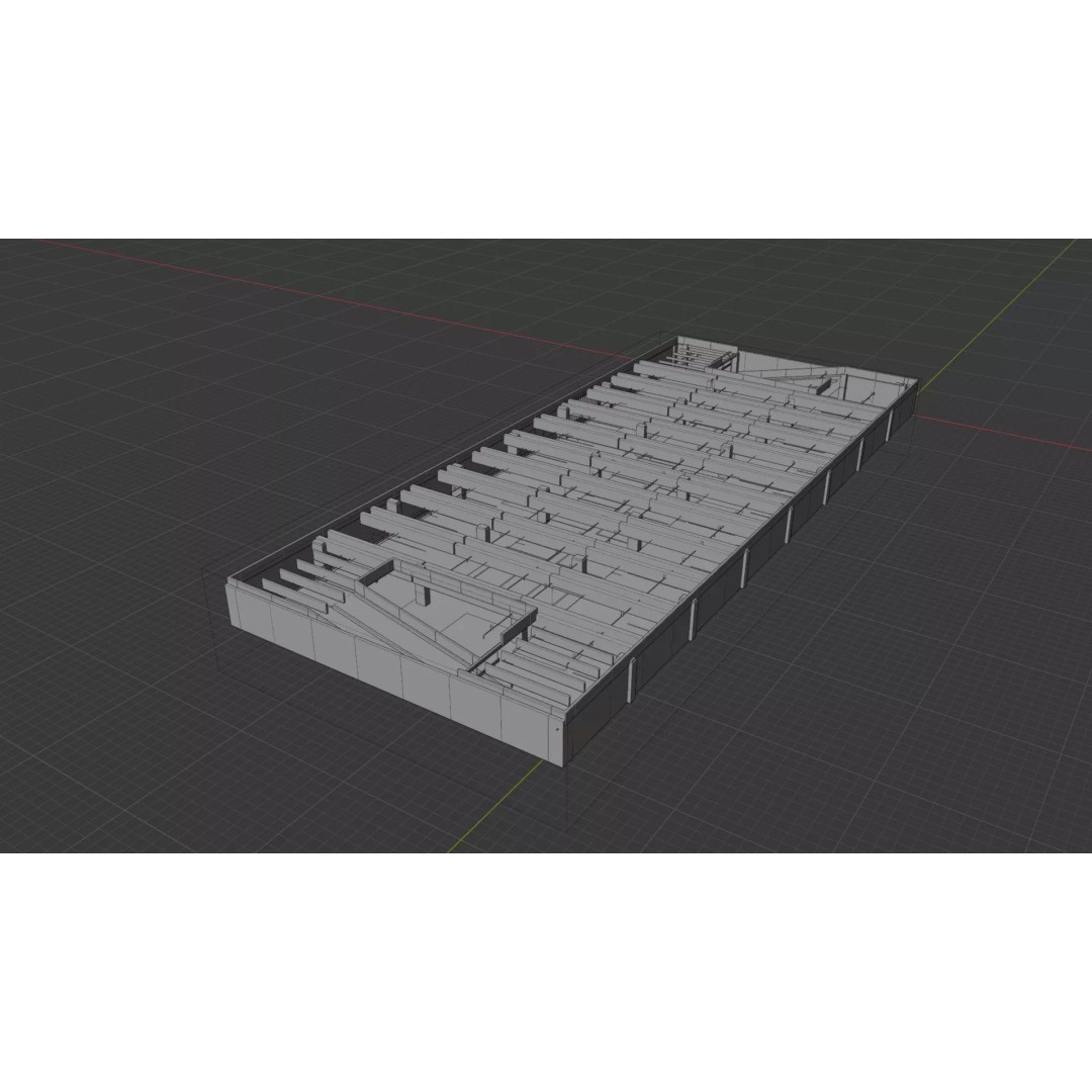 Underground Parking Lot 3D Model – High-Detail Urban Environment, FBX, OBJ - View 9