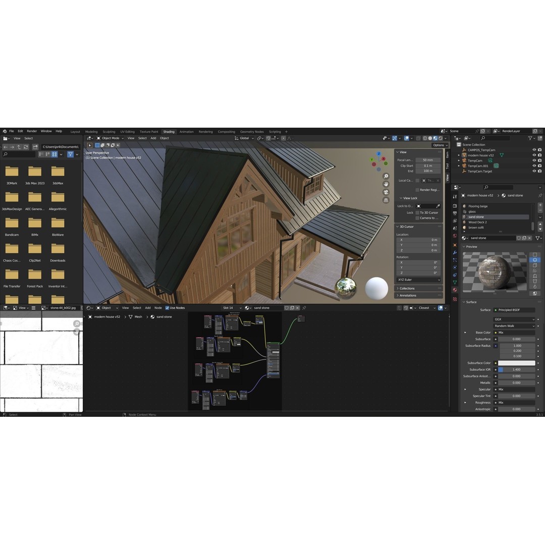Modern House 3D Model – High Poly Mansion with PBR Textures, FBX - View 30
