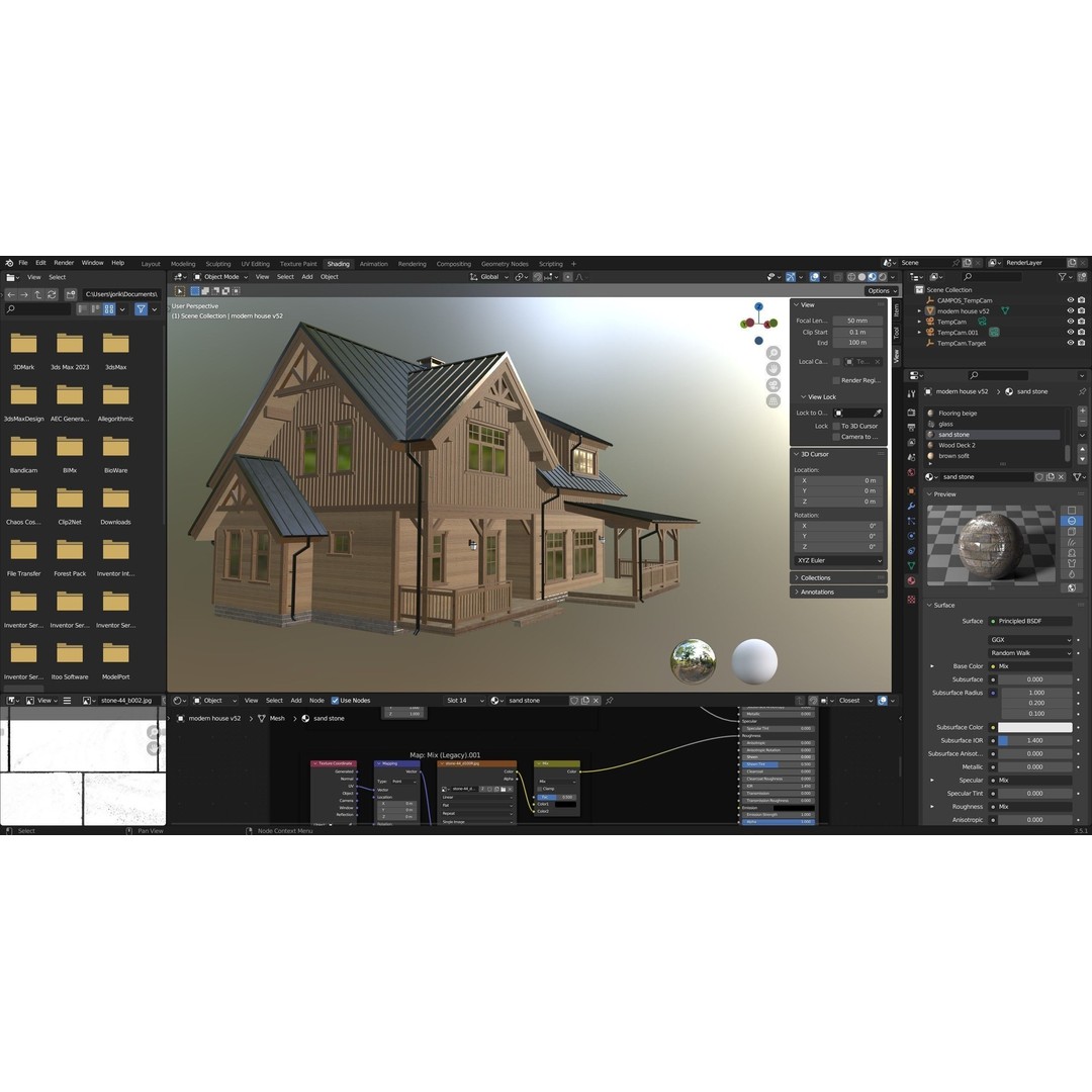 Modern House 3D Model – High Poly Mansion with PBR Textures, FBX - View 31