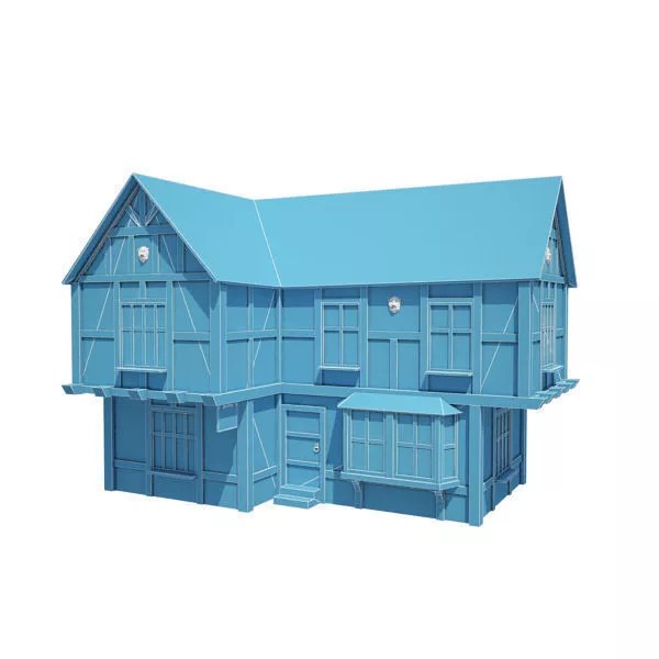 Medieval Buildings 3D Model Pack – Low Poly Game-Ready Assets, FBX