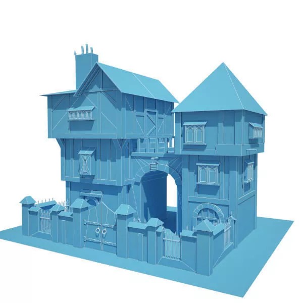 Medieval Buildings 3D Model Pack – Low Poly Game-Ready Assets, FBX - View 10