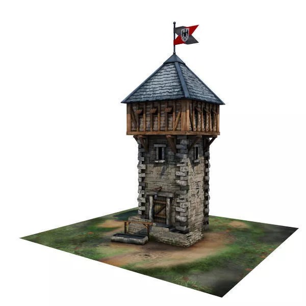 Medieval Buildings 3D Model Pack – Low Poly Game-Ready Assets, FBX - View 13