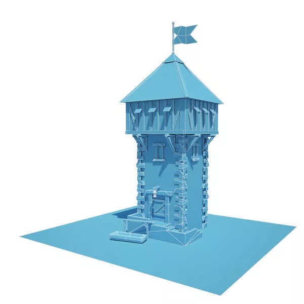 Medieval Buildings 3D Model Pack – Low Poly Game-Ready Assets, FBX - View 14