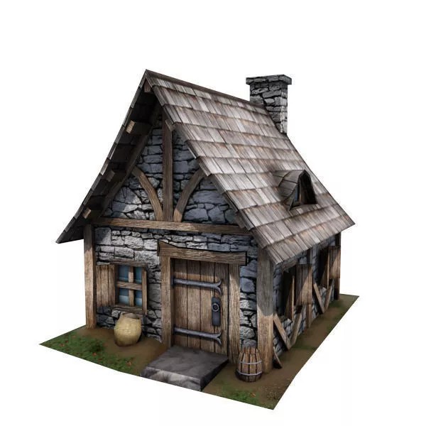 Medieval Buildings 3D Model Pack – Low Poly Game-Ready Assets, FBX - View 17