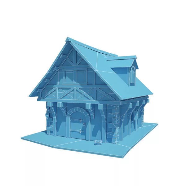 Medieval Buildings 3D Model Pack – Low Poly Game-Ready Assets, FBX - View 22