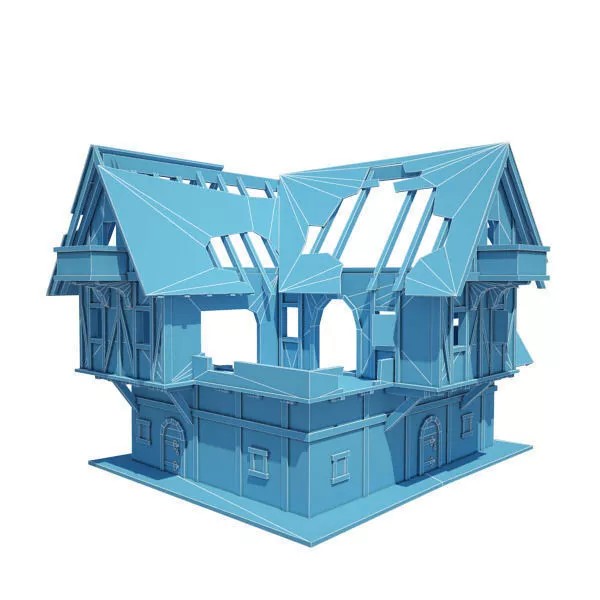 Medieval Buildings 3D Model Pack – Low Poly Game-Ready Assets, FBX - View 26