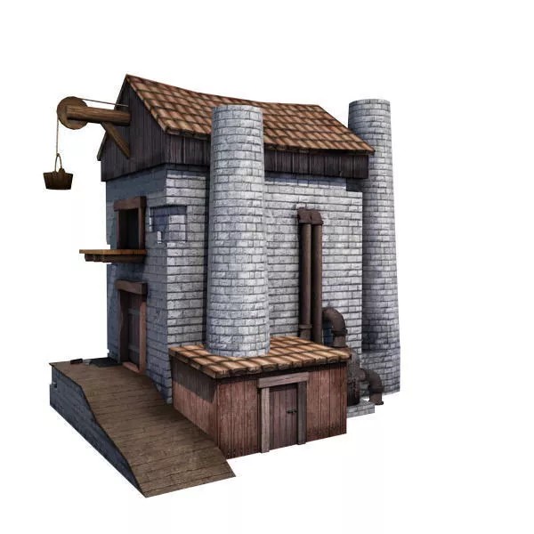 Medieval Buildings 3D Model Pack – Low Poly Game-Ready Assets, FBX - View 27