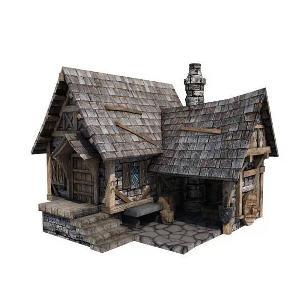 Medieval Buildings 3D Model Pack – Low Poly Game-Ready Assets, FBX - View 29