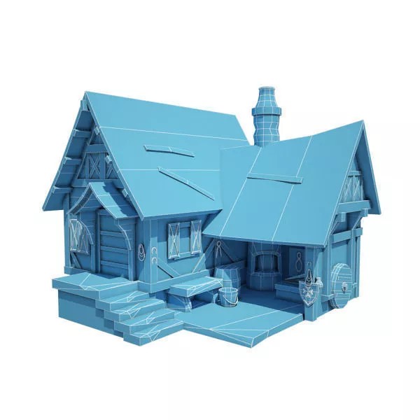 Medieval Buildings 3D Model Pack – Low Poly Game-Ready Assets, FBX - View 30