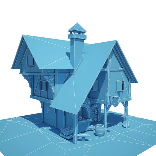 Medieval Buildings 3D Model Pack – Low Poly Game-Ready Assets, FBX - View 4