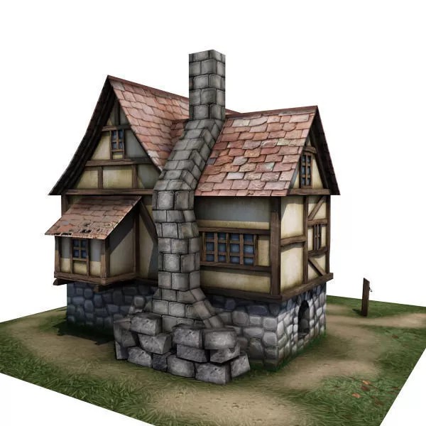 Medieval Buildings 3D Model Pack – Low Poly Game-Ready Assets, FBX - View 7