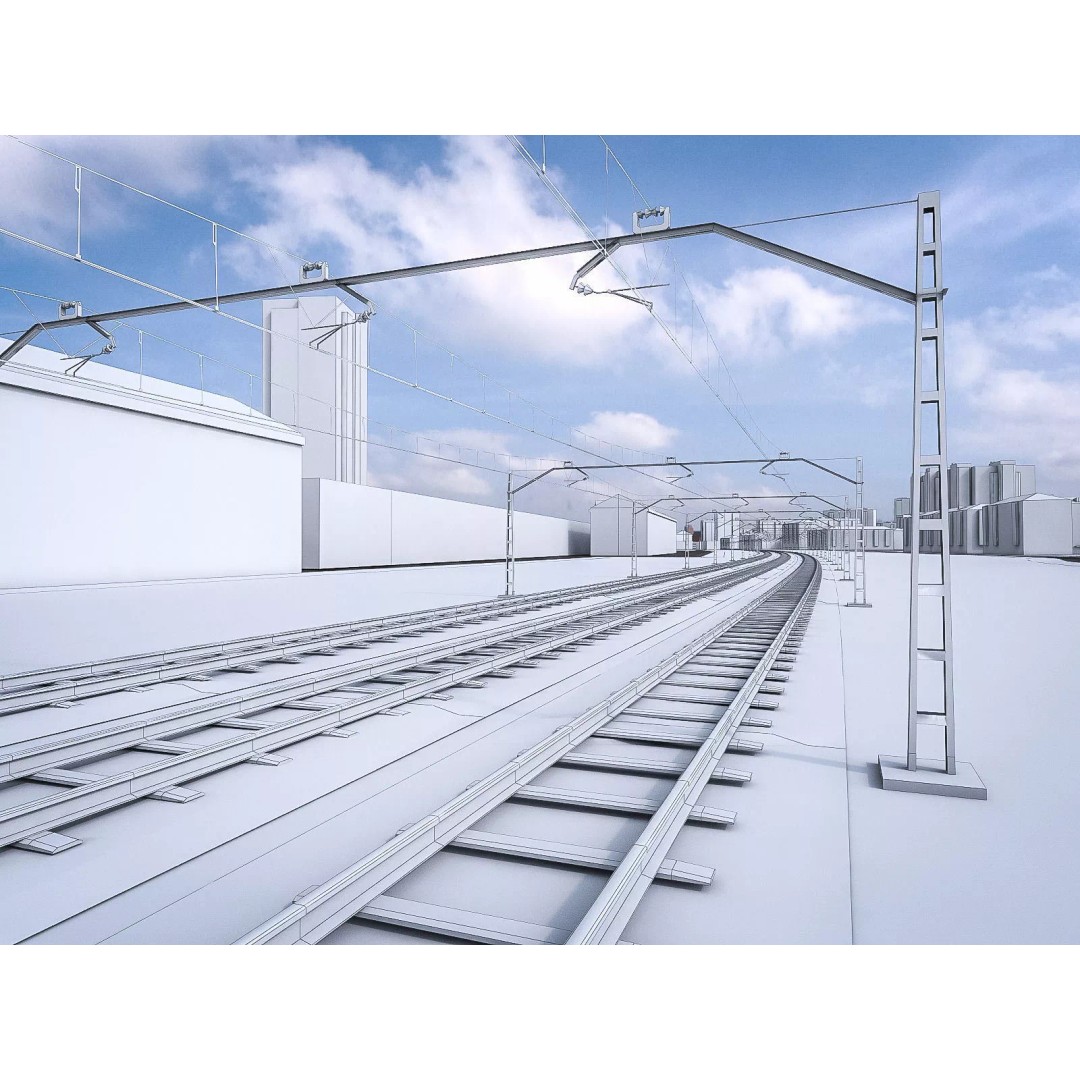 Urban Area 3D Model – Low Poly Cityscape Asset, FBX, Game Ready - View 20
