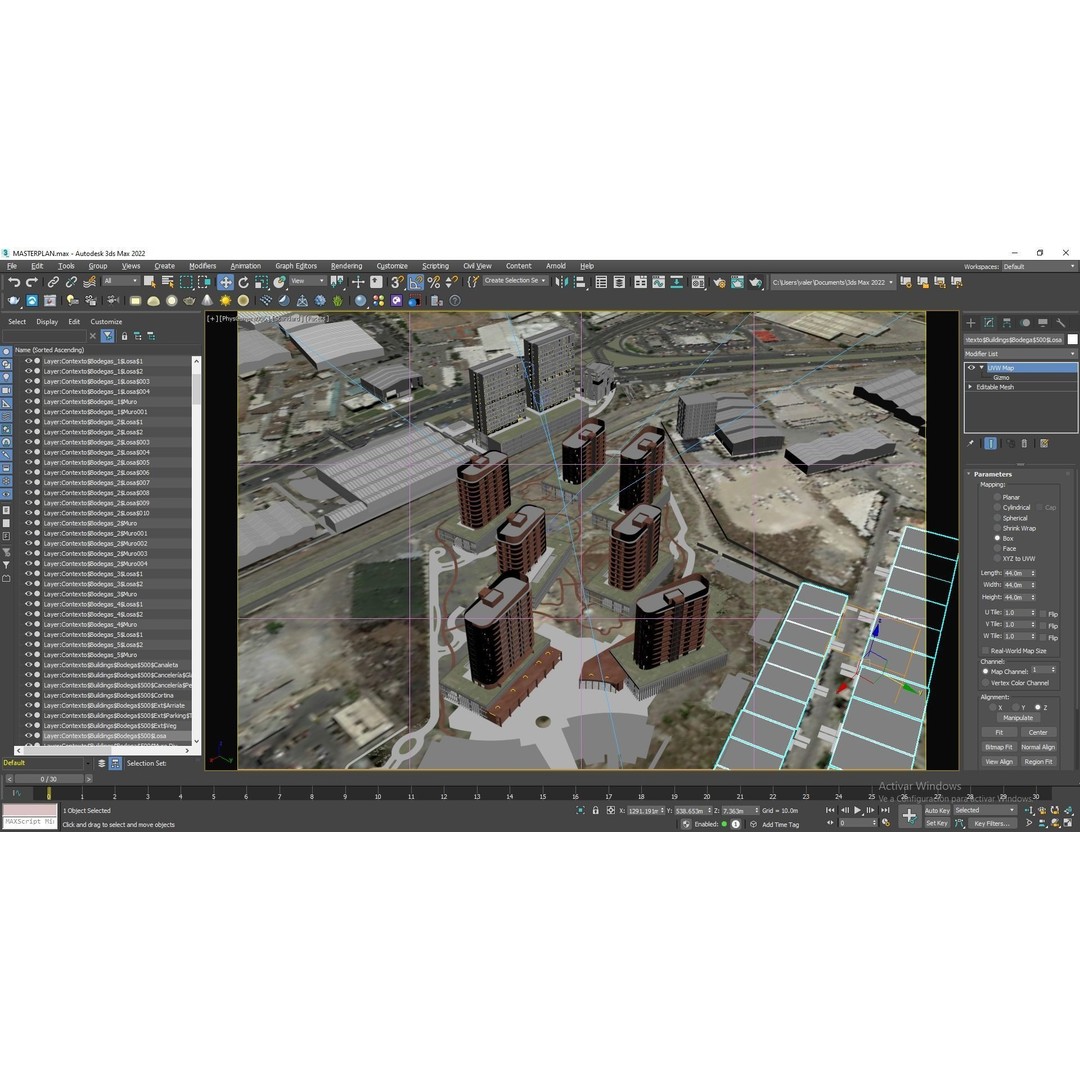 Cityscape 3D Model – Modern Urban Design with PBR Textures - View 22