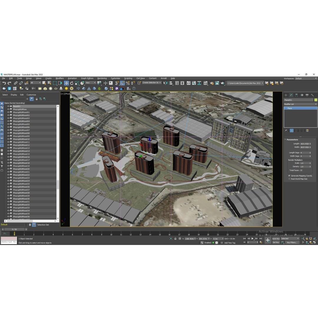 Cityscape 3D Model – Modern Urban Design with PBR Textures - View 23