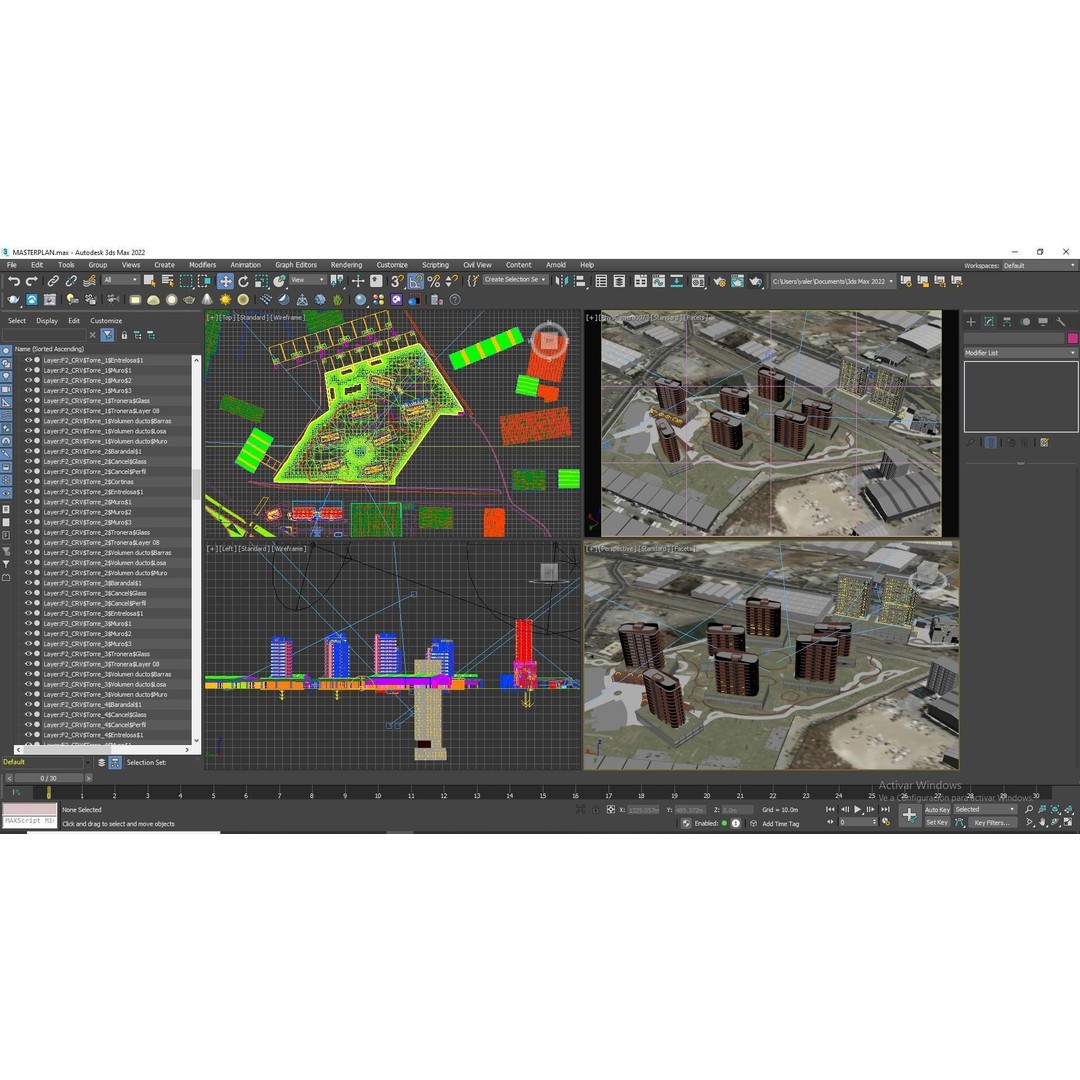 Cityscape 3D Model – Modern Urban Design with PBR Textures - View 34