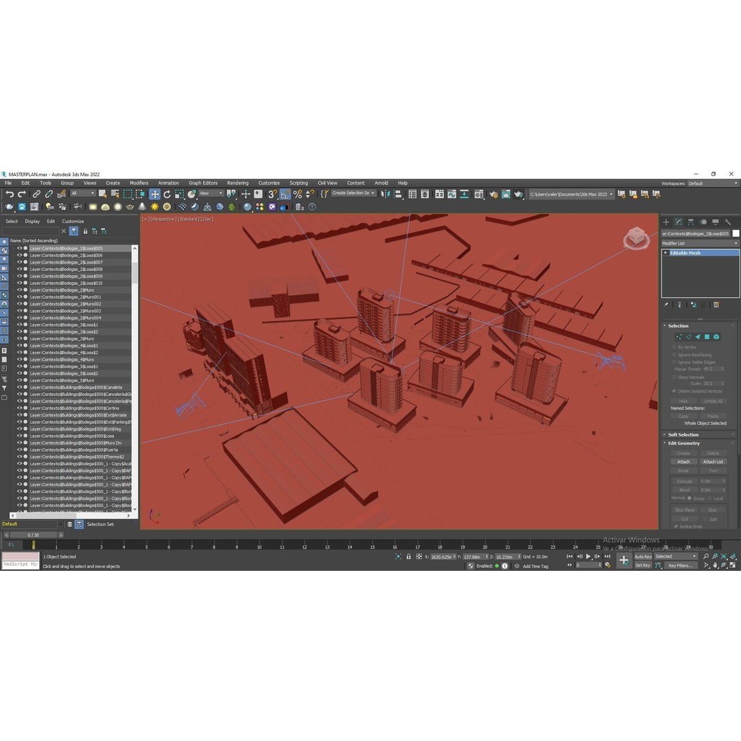 Cityscape 3D Model – Modern Urban Design with PBR Textures - View 36