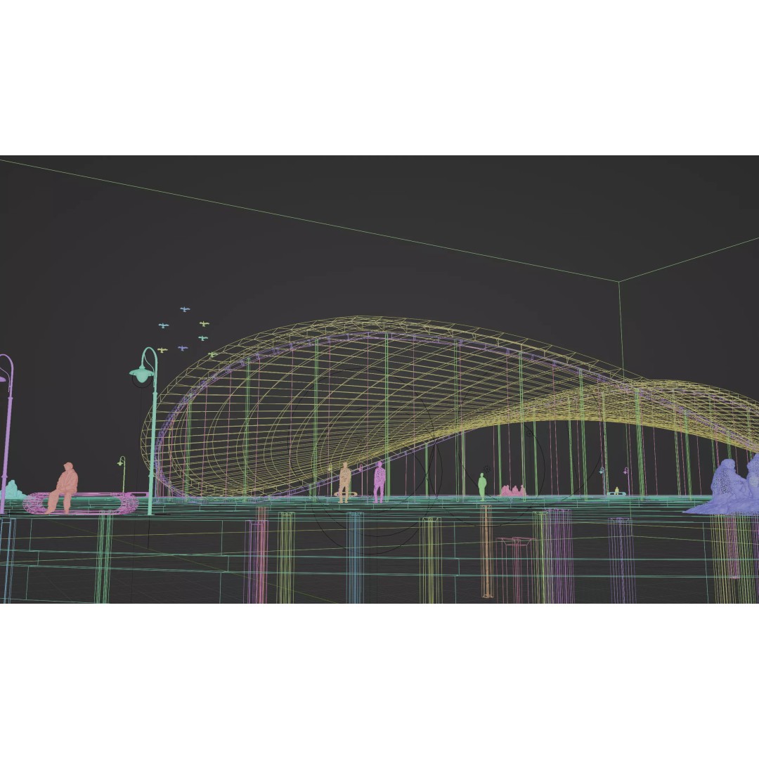 Beach Suite 3D Model – Futuristic Seaside Pavilion, Blender Ready - View 16