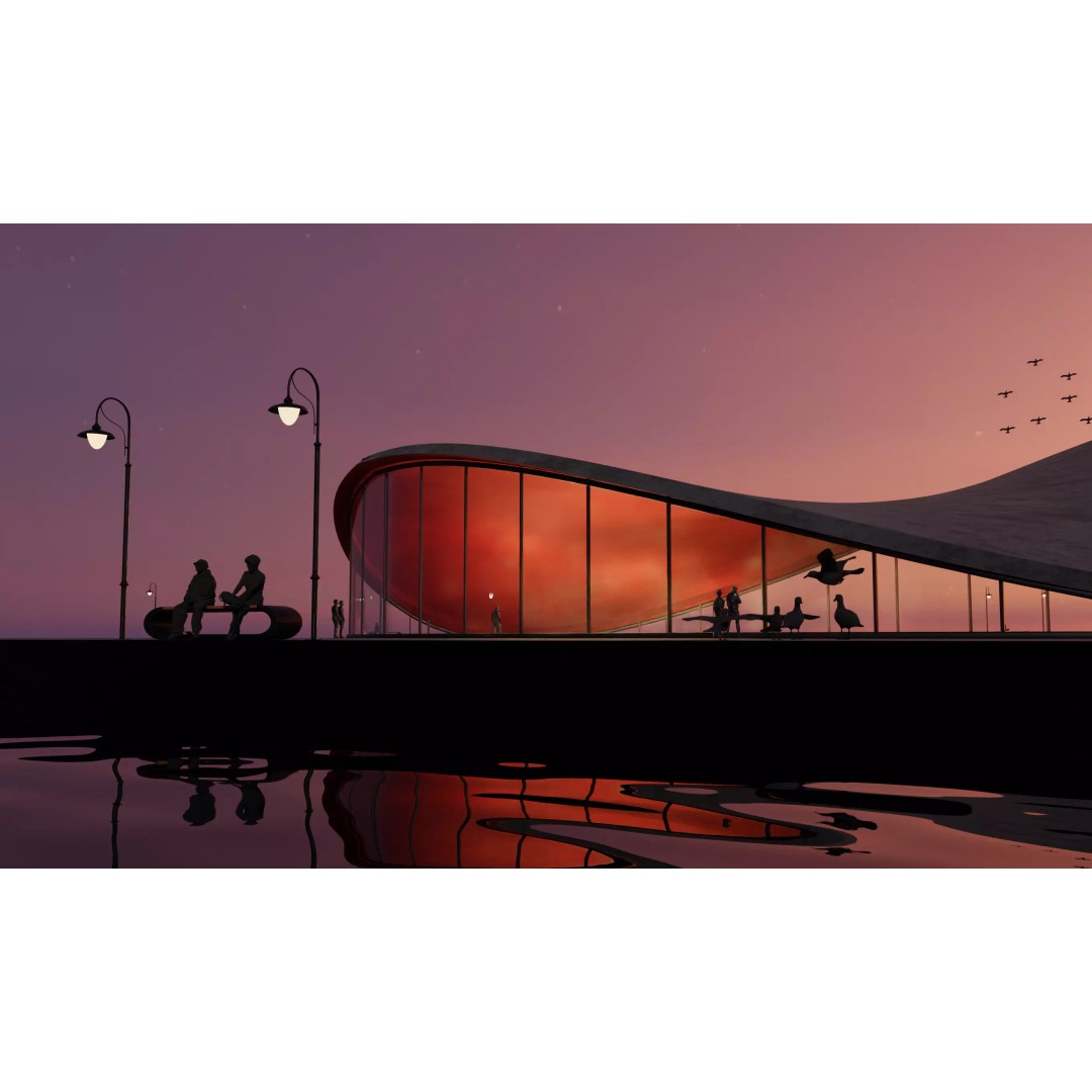 Beach Suite 3D Model – Futuristic Seaside Pavilion, Blender Ready - View 4