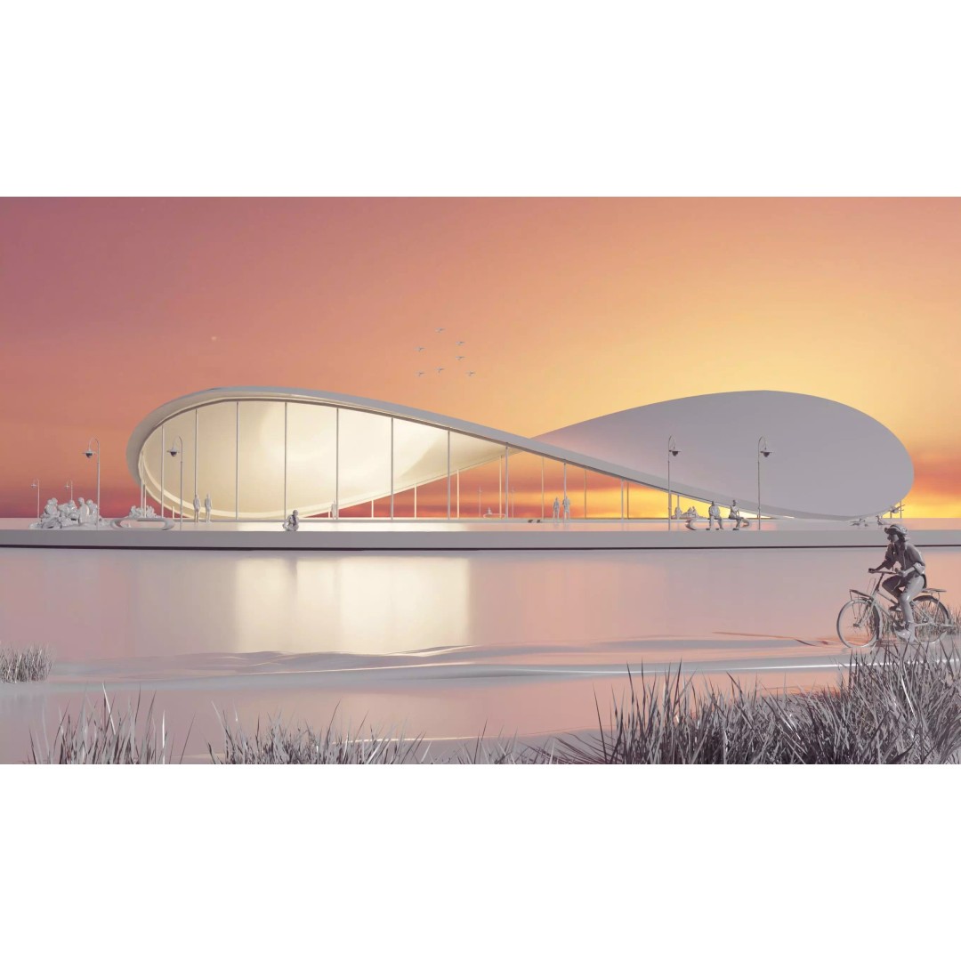 Beach Suite 3D Model – Futuristic Seaside Pavilion, Blender Ready - View 8