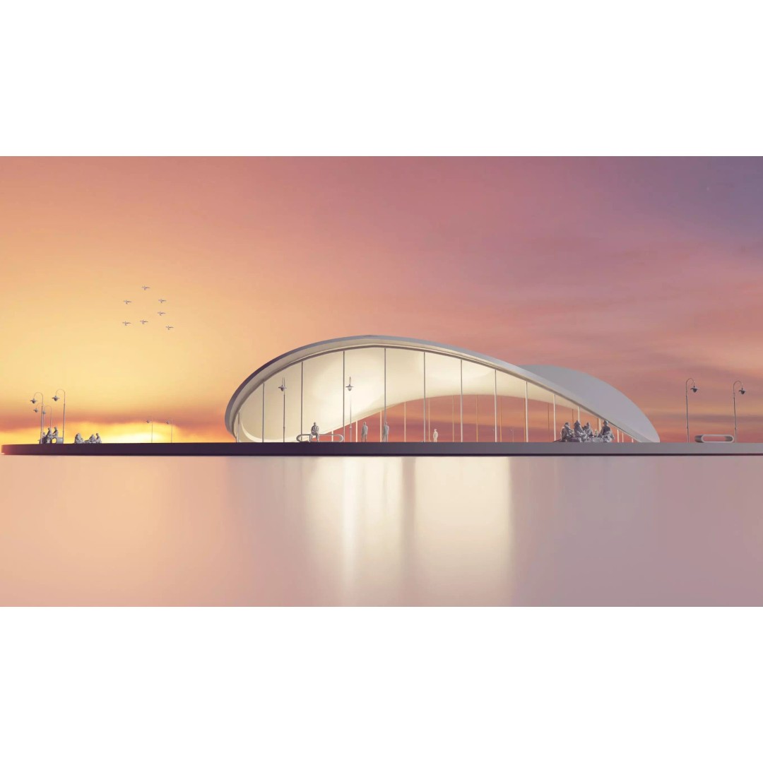 Beach Suite 3D Model – Futuristic Seaside Pavilion, Blender Ready - View 9