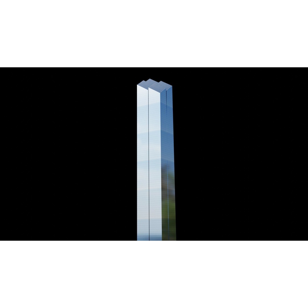 World Trade Center Towers 3D Model – Low Poly Blender Asset - View 10