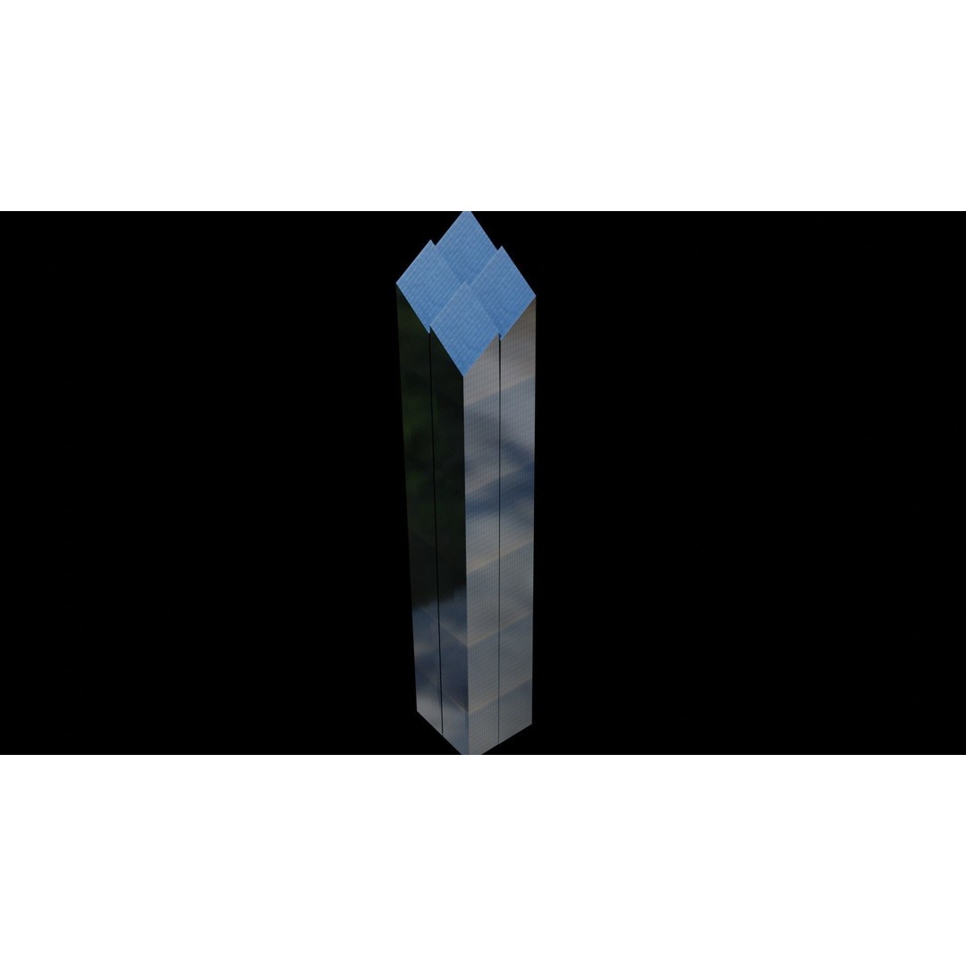 World Trade Center Towers 3D Model – Low Poly Blender Asset - View 11