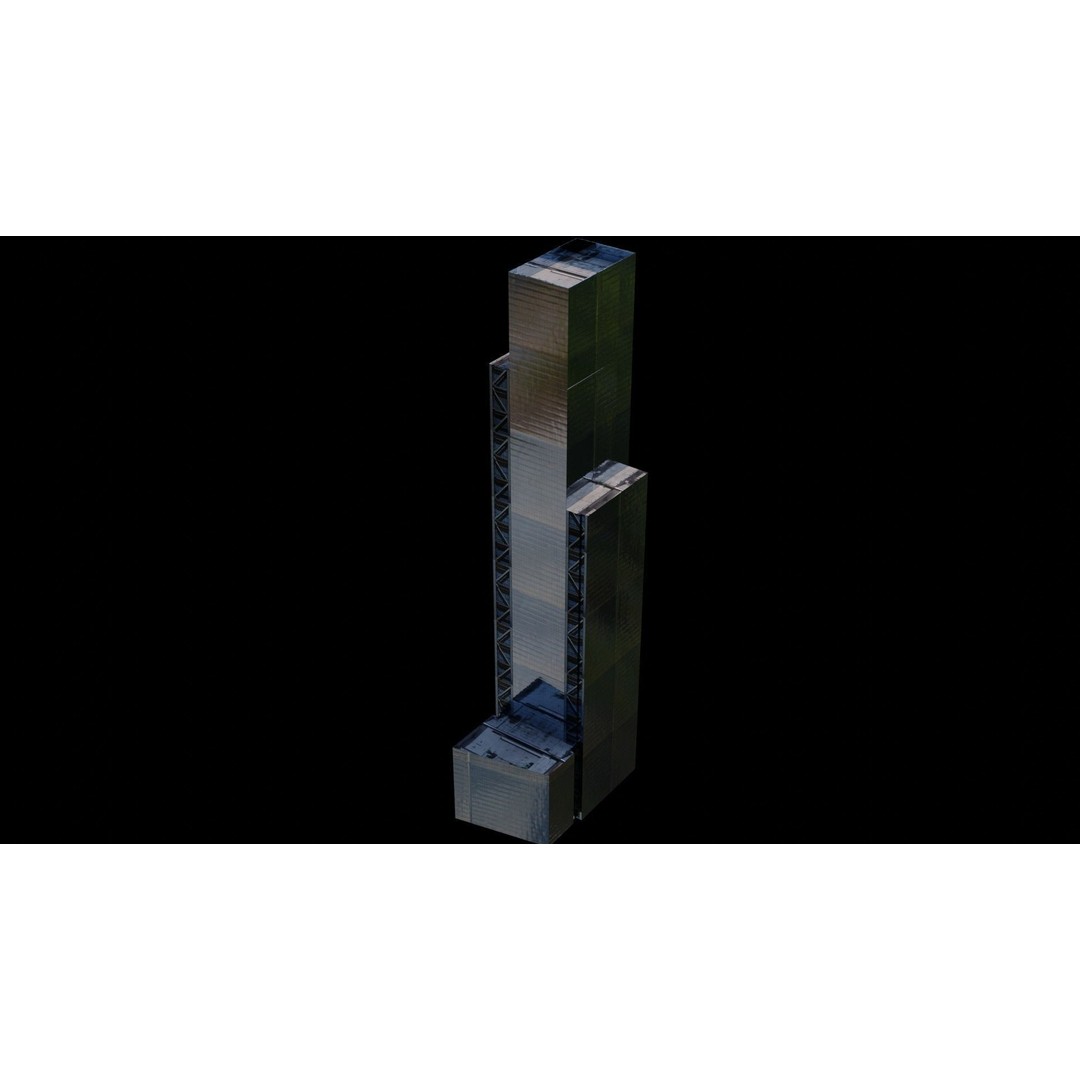 World Trade Center Towers 3D Model – Low Poly Blender Asset - View 16