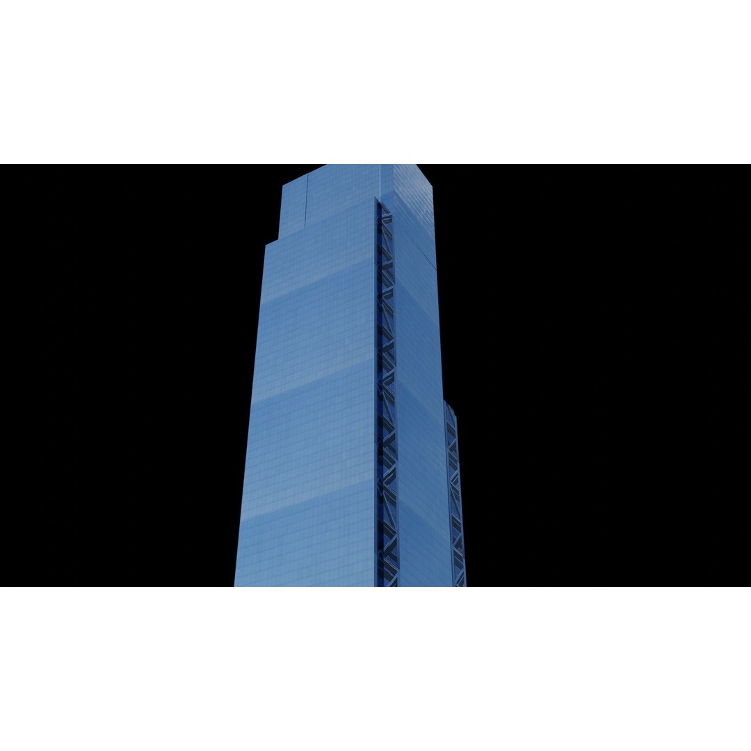 World Trade Center Towers 3D Model – Low Poly Blender Asset - View 17