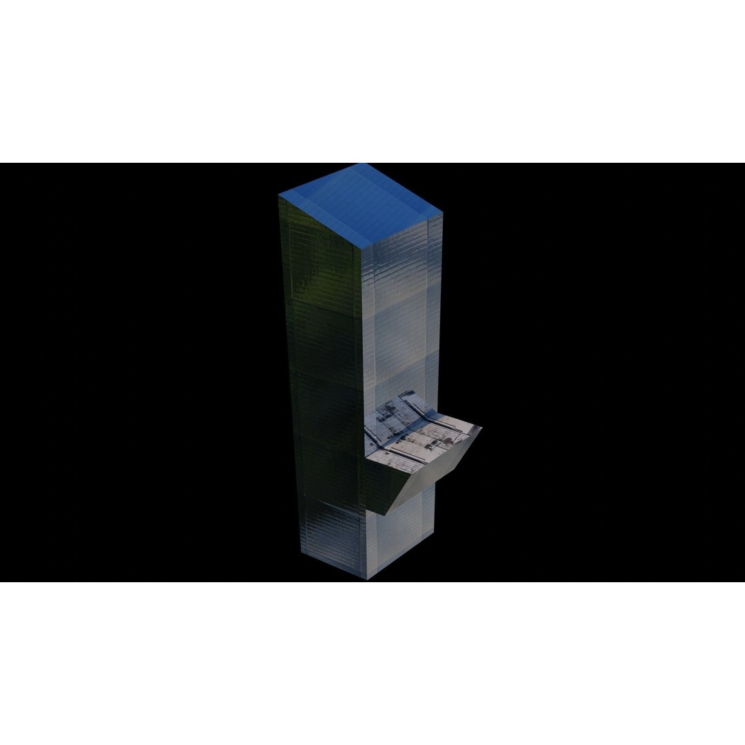 World Trade Center Towers 3D Model – Low Poly Blender Asset - View 23