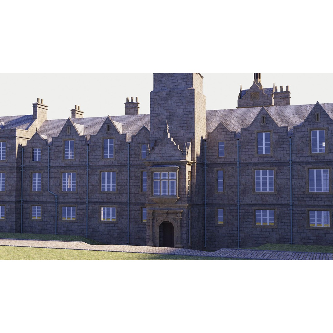 Victorian Manor 3D Model – High-End Photorealistic Asset, Blender - View 11
