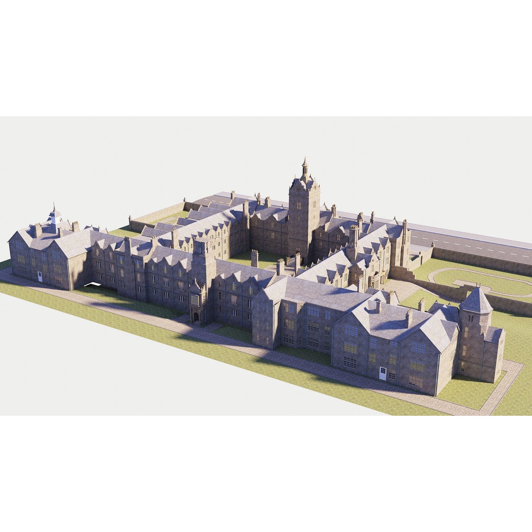 Victorian Manor 3D Model – High-End Photorealistic Asset, Blender - View 13