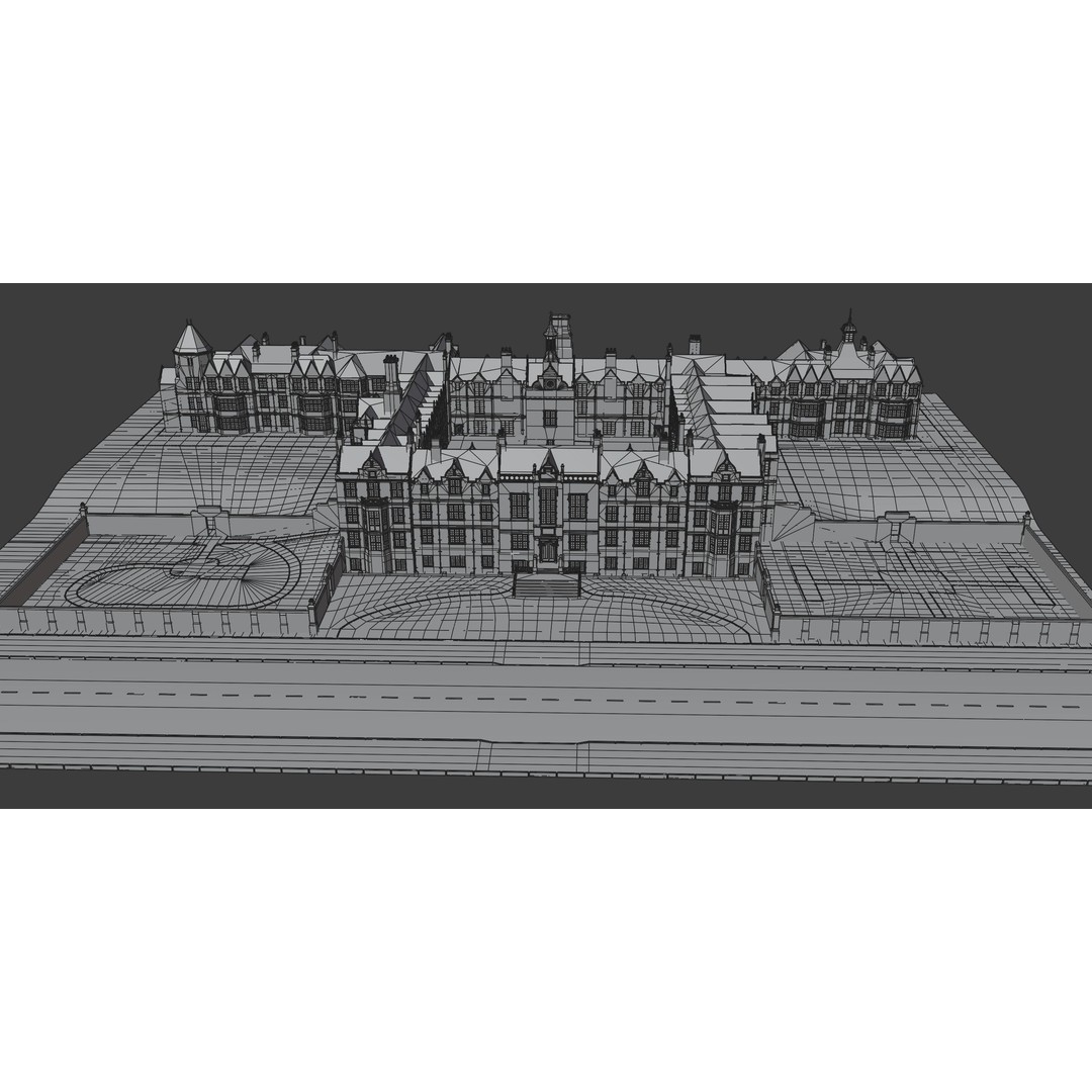 Victorian Manor 3D Model – High-End Photorealistic Asset, Blender - View 17