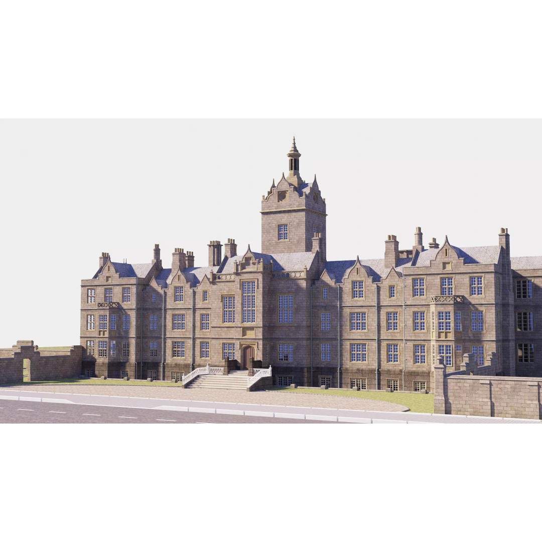 Victorian Manor 3D Model – High-End Photorealistic Asset, Blender - View 2