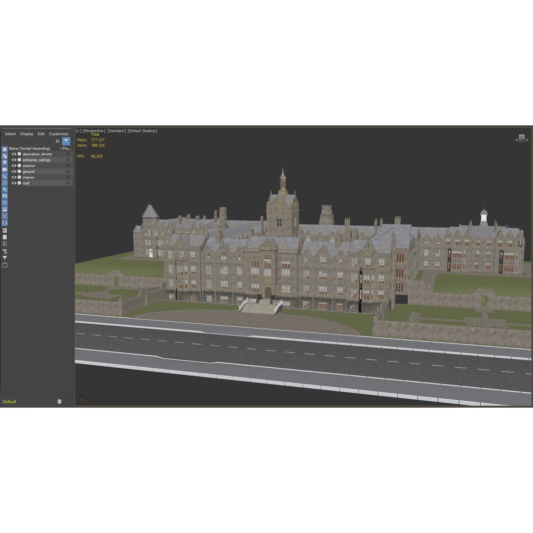 Victorian Manor 3D Model – High-End Photorealistic Asset, Blender - View 21
