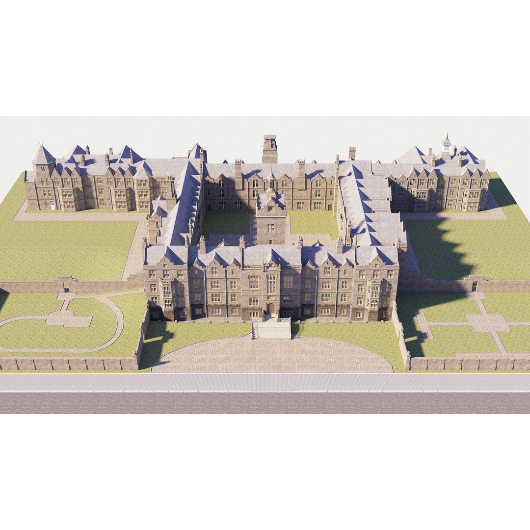 Victorian Manor 3D Model – High-End Photorealistic Asset, Blender - View 4