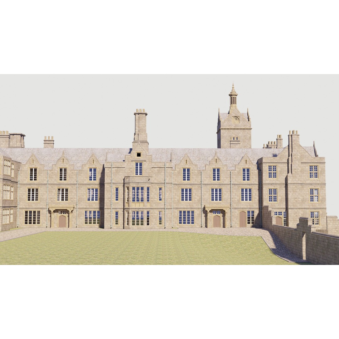 Victorian Manor 3D Model – High-End Photorealistic Asset, Blender - View 5