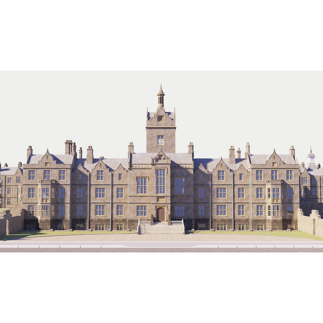 Victorian Manor 3D Model – High-End Photorealistic Asset, Blender - View 7