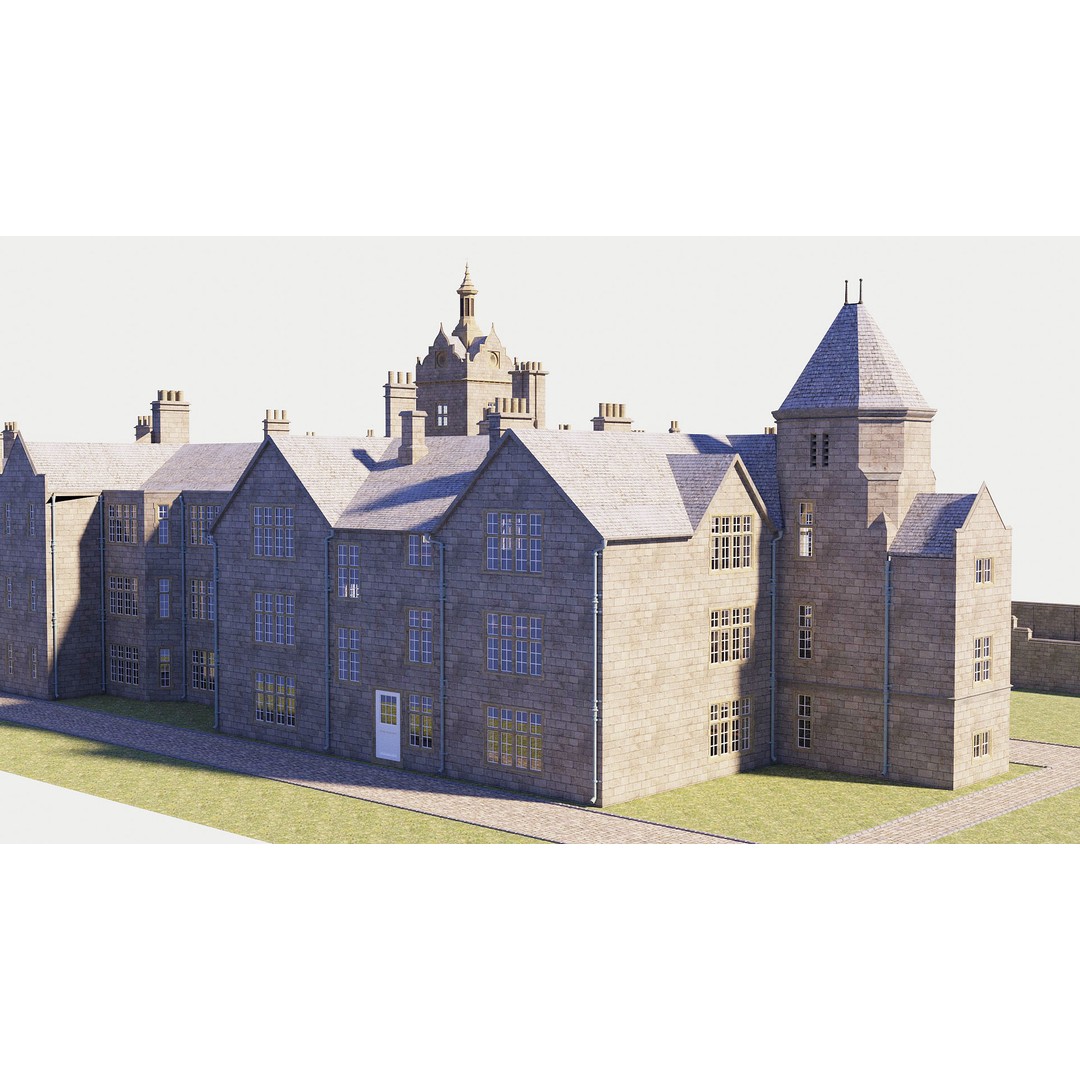 Victorian Manor 3D Model – High-End Photorealistic Asset, Blender - View 8
