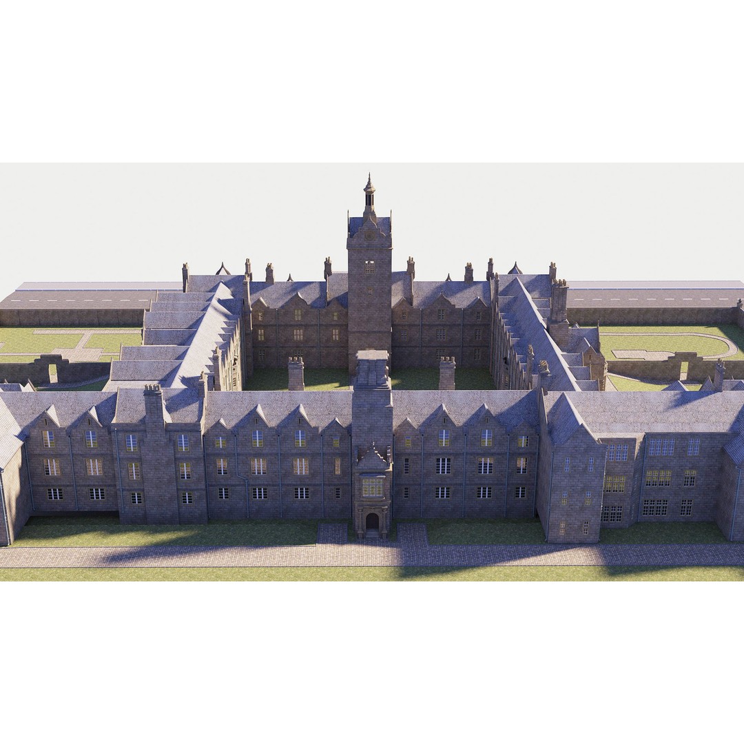 Victorian Manor 3D Model – High-End Photorealistic Asset, Blender - View 9