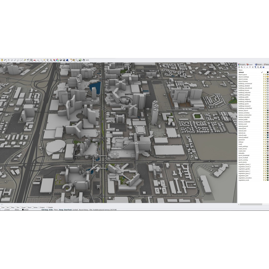 Las Vegas 3D Model – Low Poly Cityscape with Realistic Textures