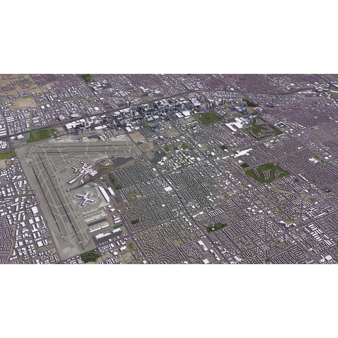Las Vegas 3D Model – Low Poly Cityscape with Realistic Textures - View 31