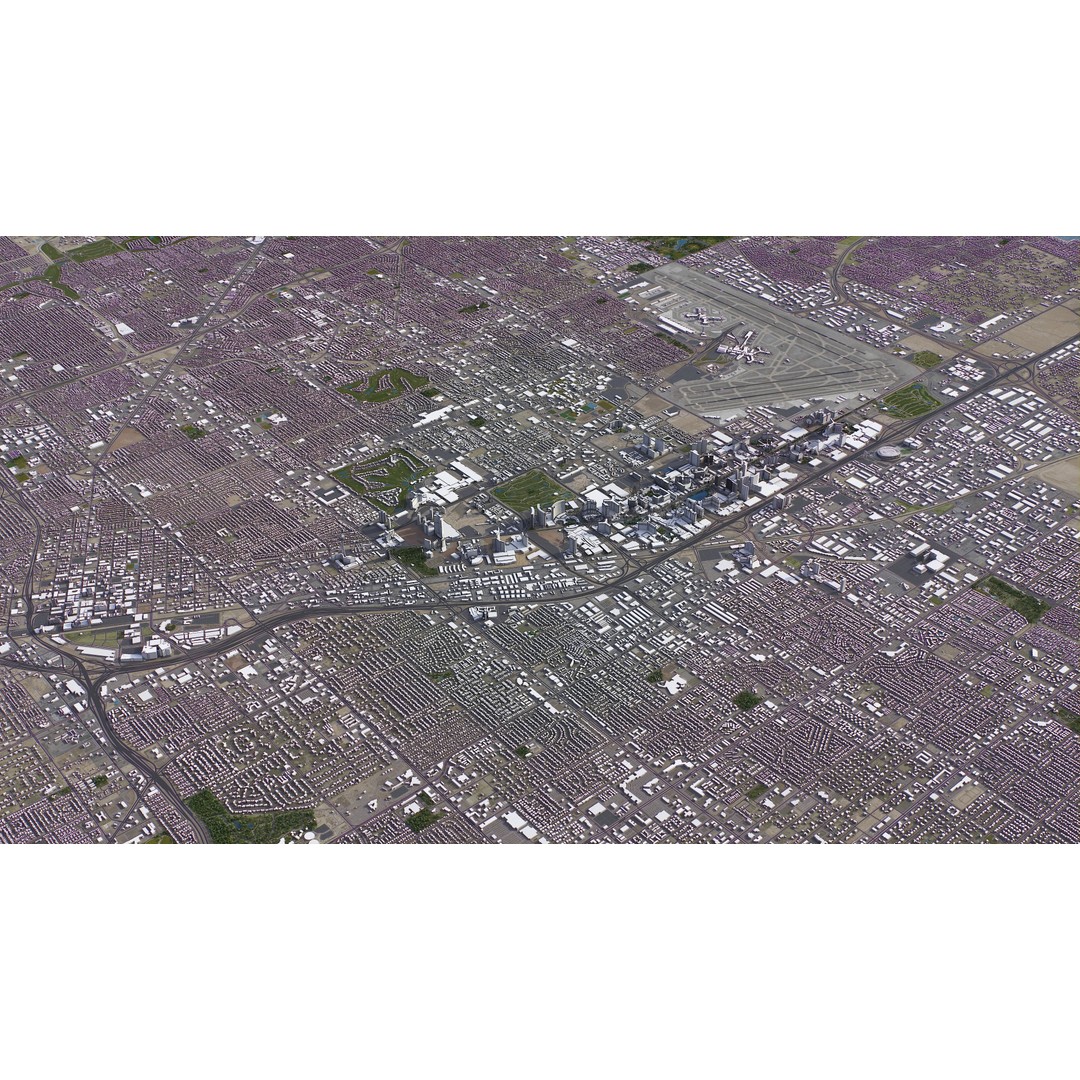 Las Vegas 3D Model – Low Poly Cityscape with Realistic Textures - View 33