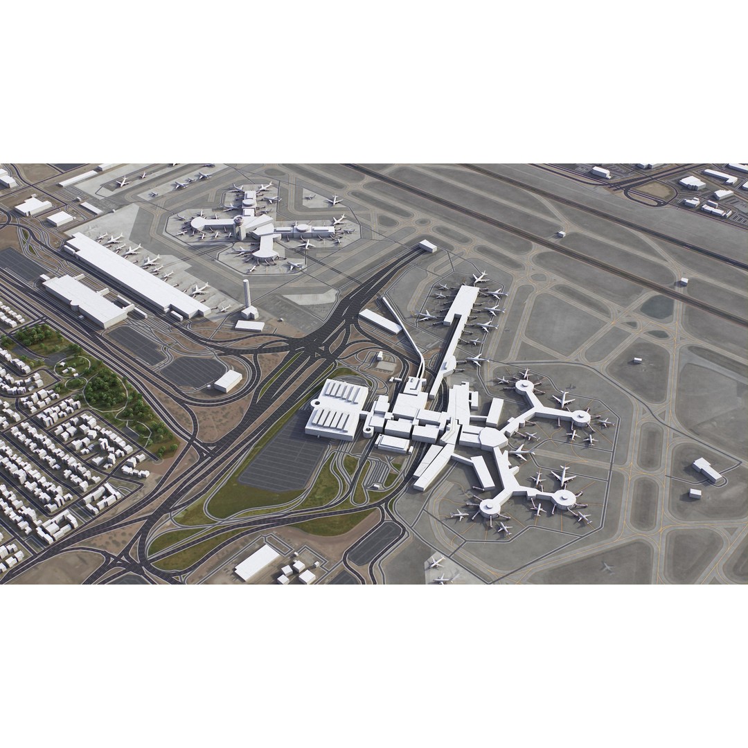 Las Vegas 3D Model – Low Poly Cityscape with Realistic Textures - View 39