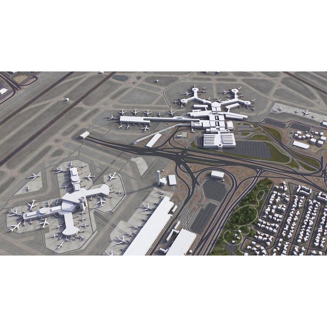 Las Vegas 3D Model – Low Poly Cityscape with Realistic Textures - View 41