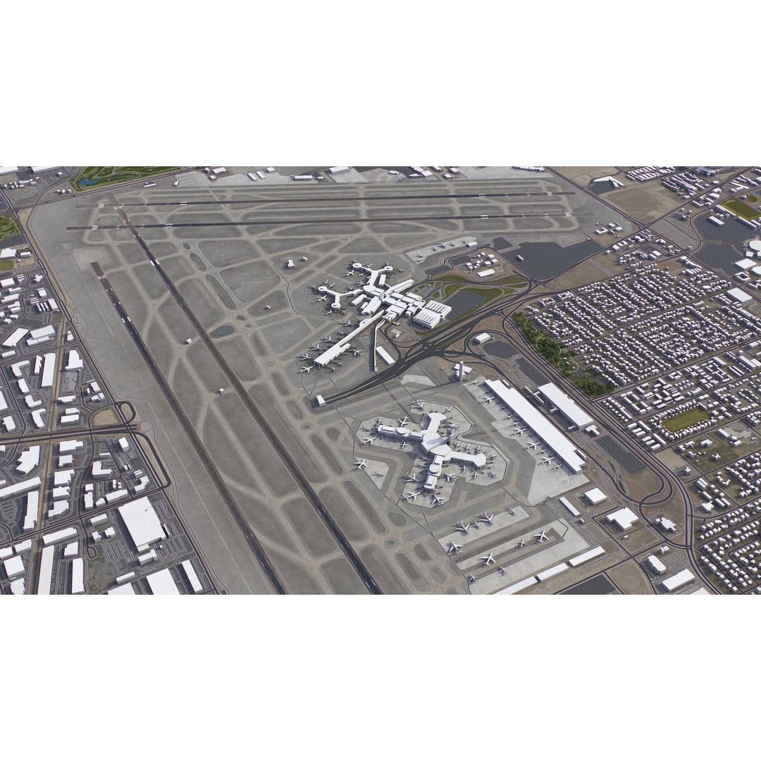 Las Vegas 3D Model – Low Poly Cityscape with Realistic Textures - View 44